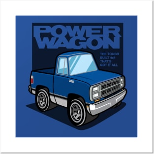 Impact Blue - Power Wagon (1980 - White-Based) Posters and Art